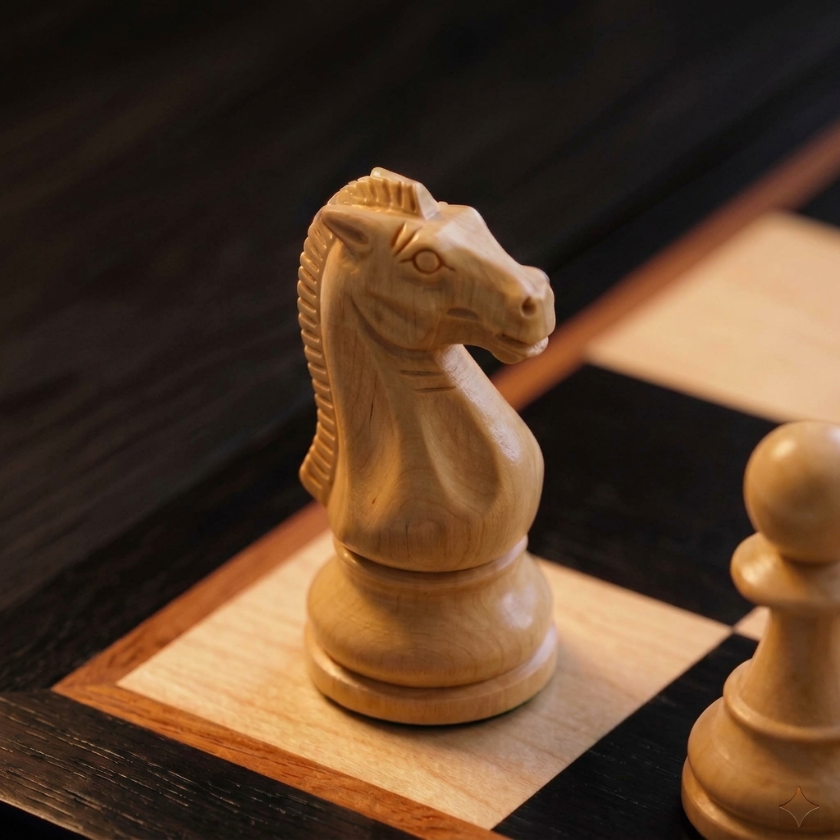The Axis - Magnetic Walnut & Maple Chess Set